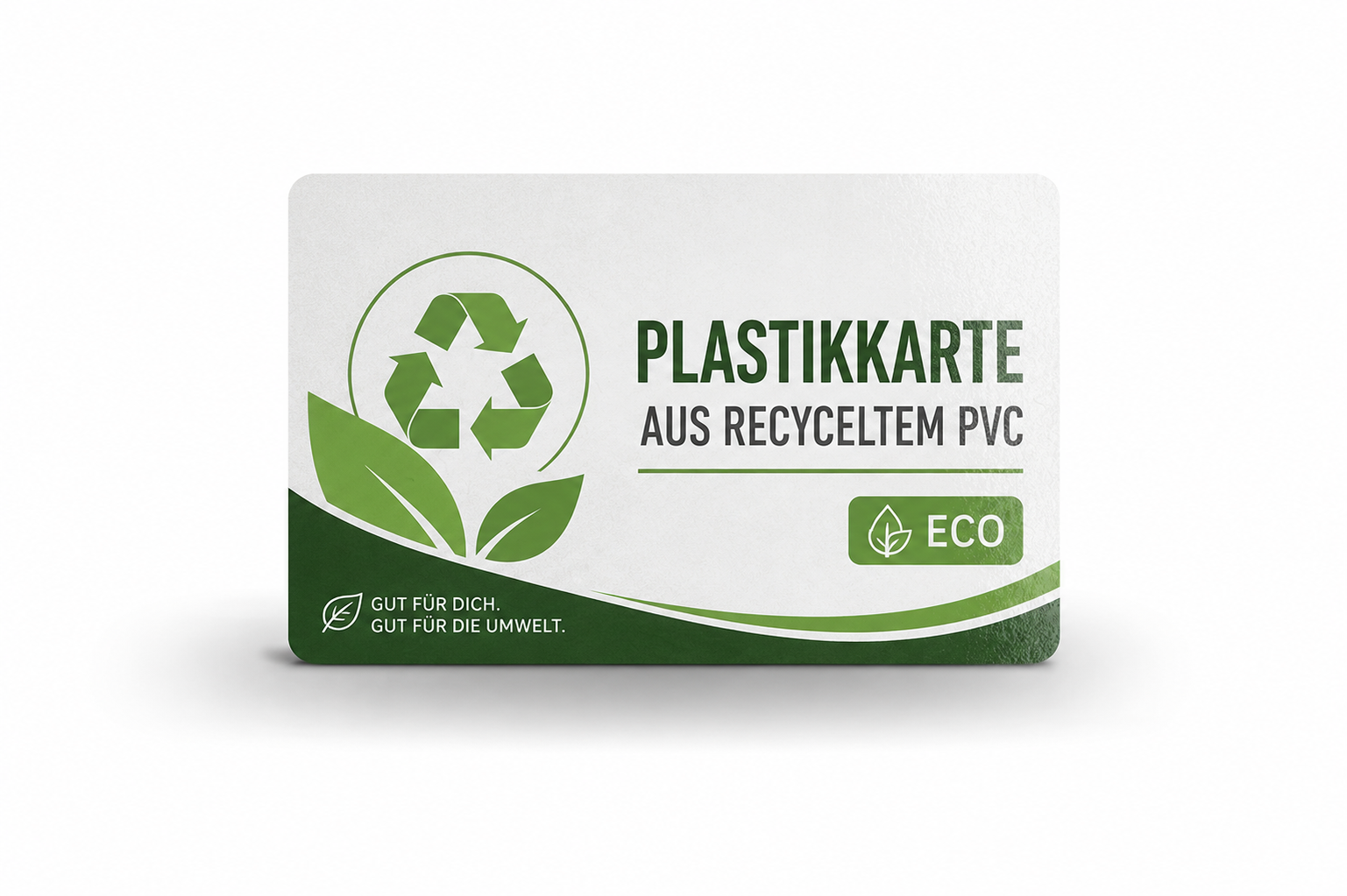 Plastikkarte aus recyceltem PVC (bedruckt)